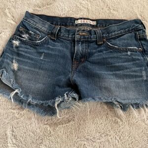J Brand Distressed Blue Jean Shorts
